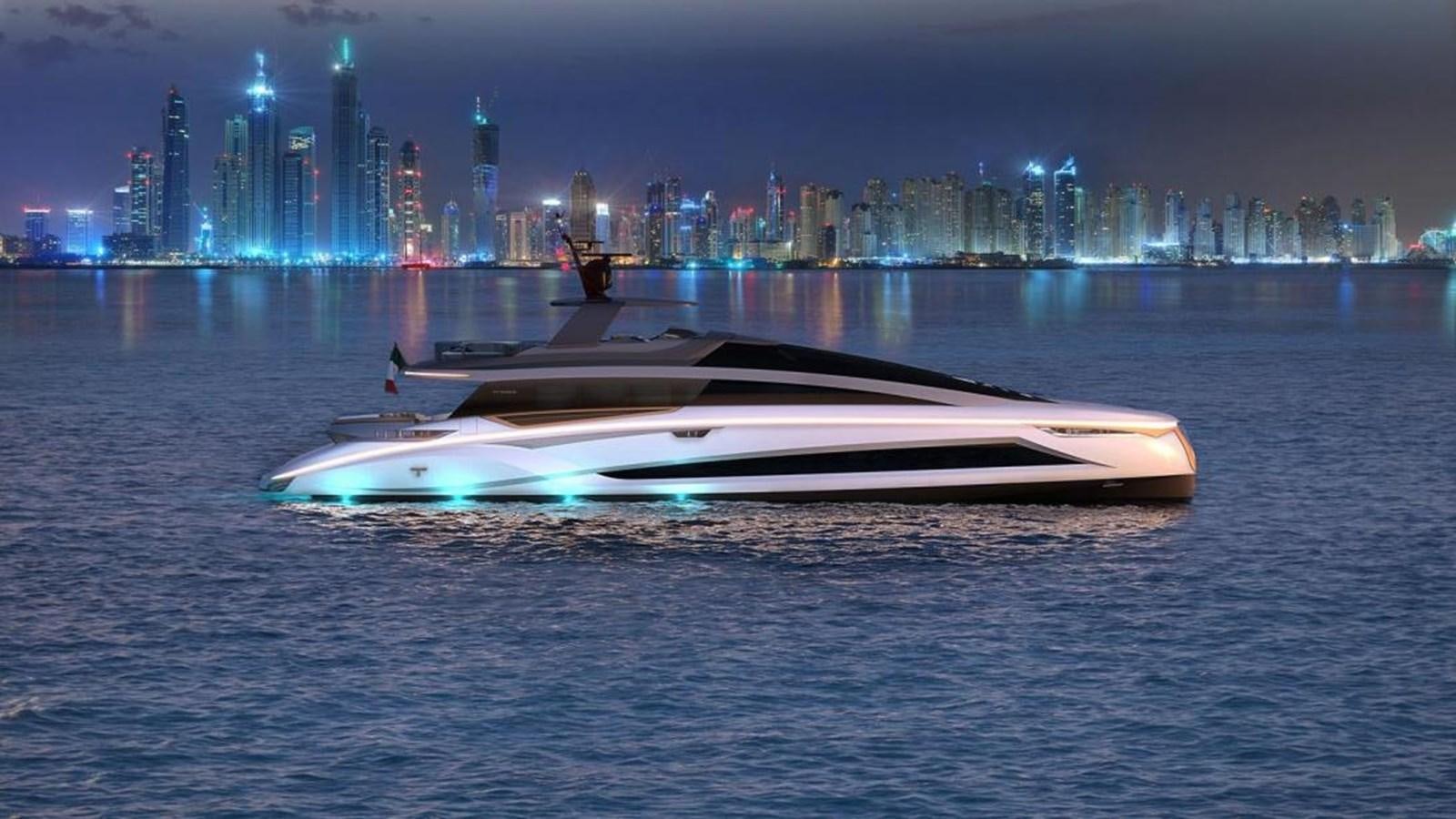 a boat on the water aboard EVO 120 Yacht for Sale