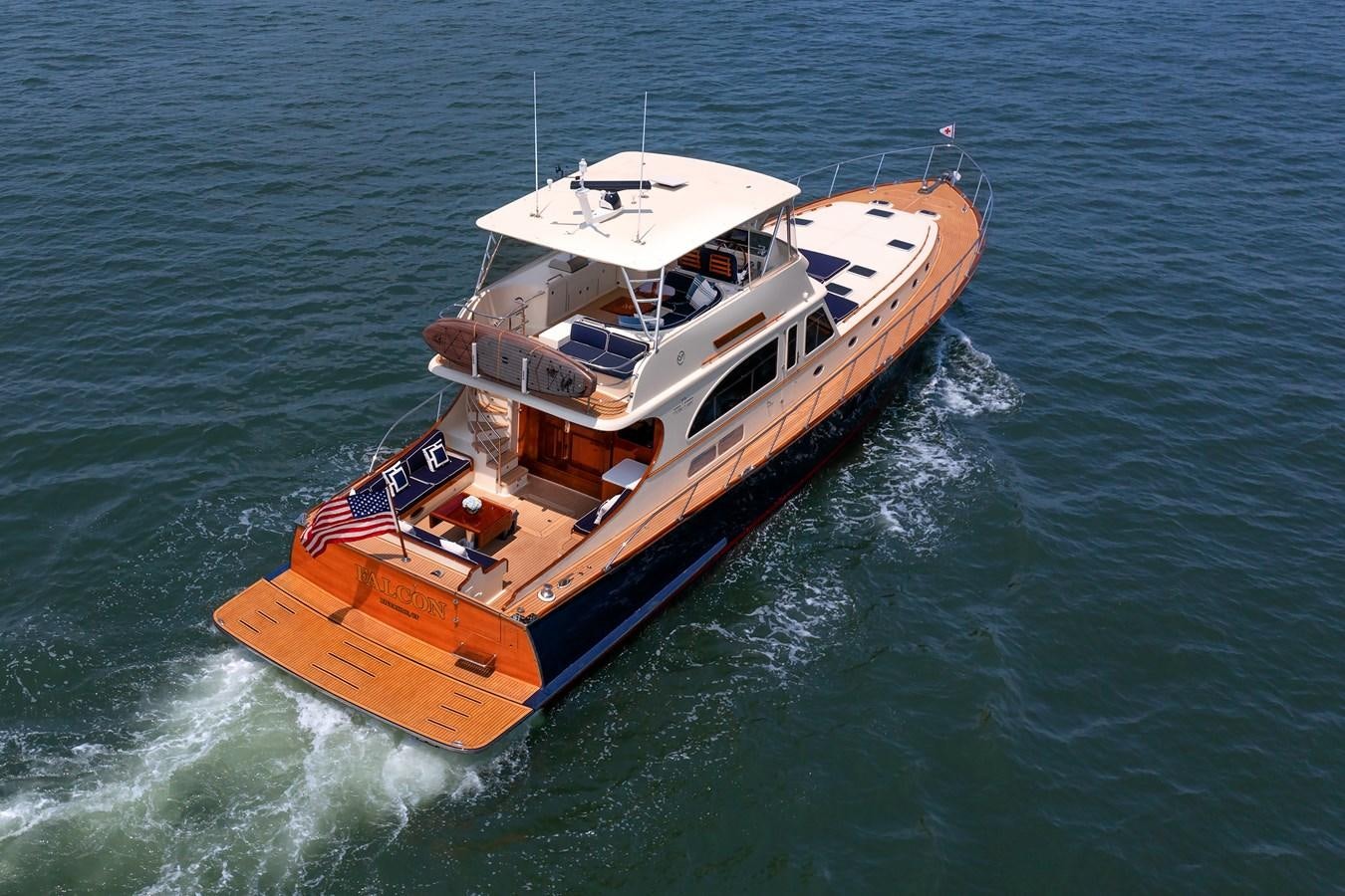 a boat on the water aboard FALCON Yacht for Sale