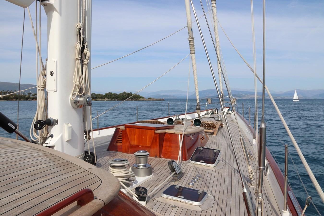 a boat on the water aboard KEEWAYDIN Yacht for Sale