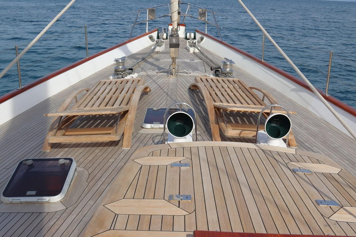 a boat on the water aboard KEEWAYDIN Yacht for Sale