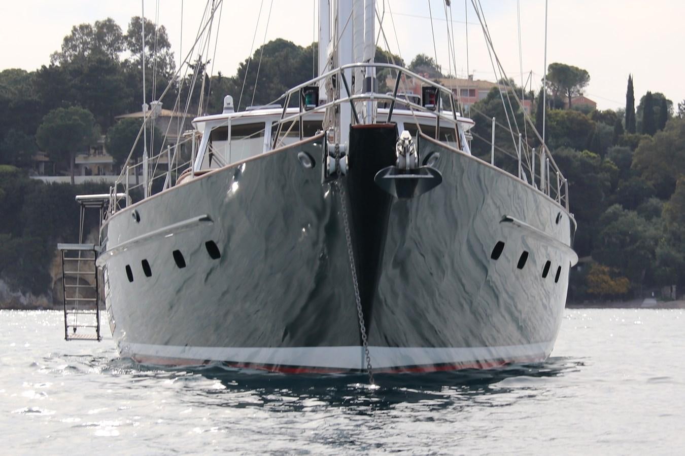 a large boat in the water aboard KEEWAYDIN Yacht for Sale