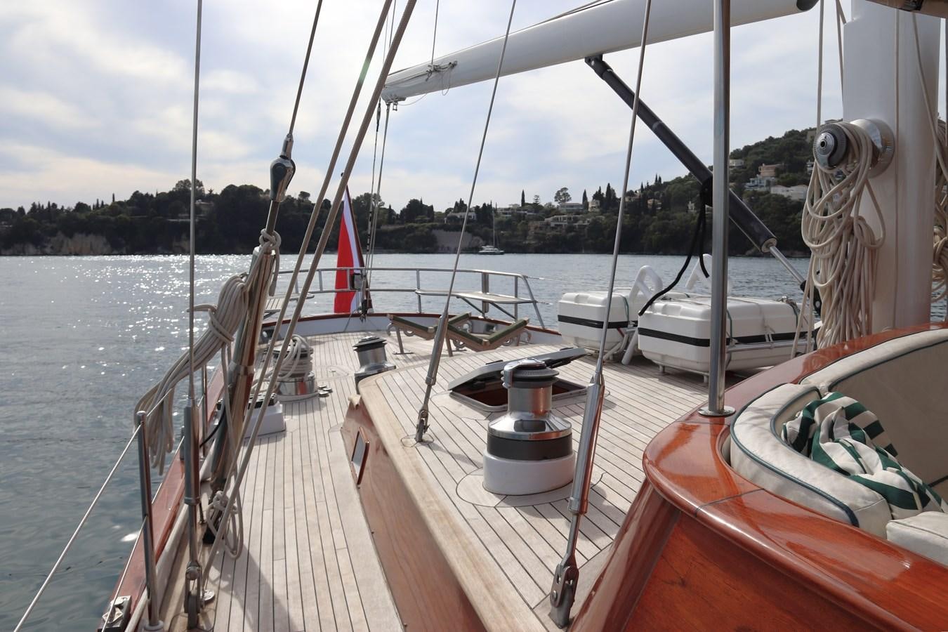 a boat on the water aboard KEEWAYDIN Yacht for Sale