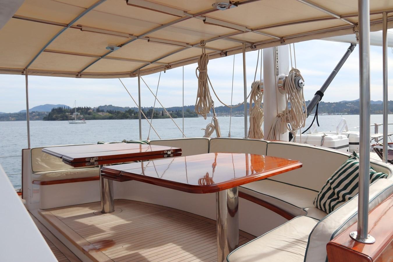 a boat on the water aboard KEEWAYDIN Yacht for Sale
