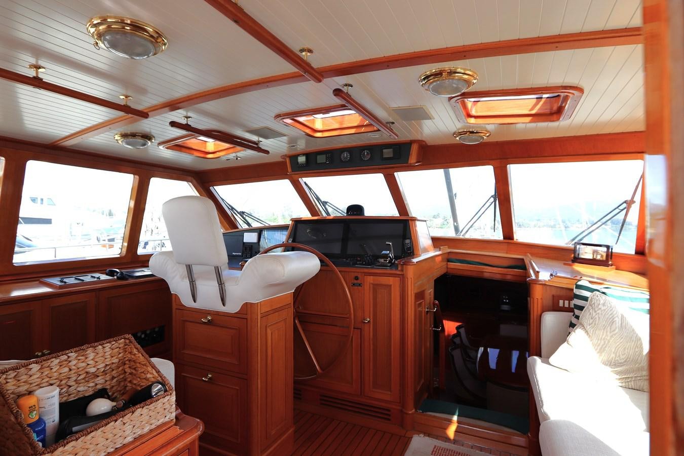 inside of a cabin aboard KEEWAYDIN Yacht for Sale