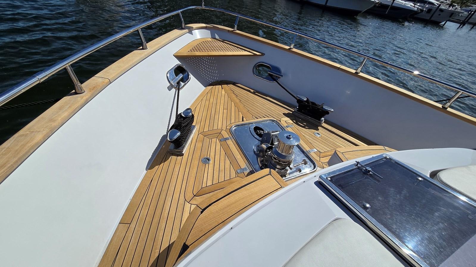 the front of a boat aboard AMER 94 Yacht for Sale