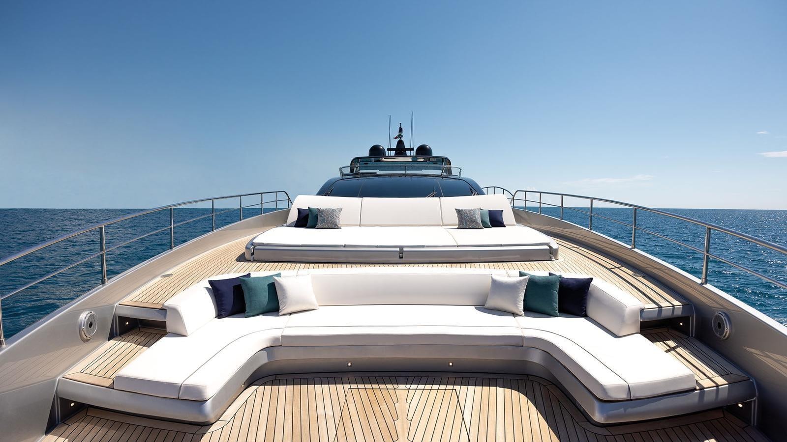 a boat on a boat aboard THREE GRACES Yacht for Sale
