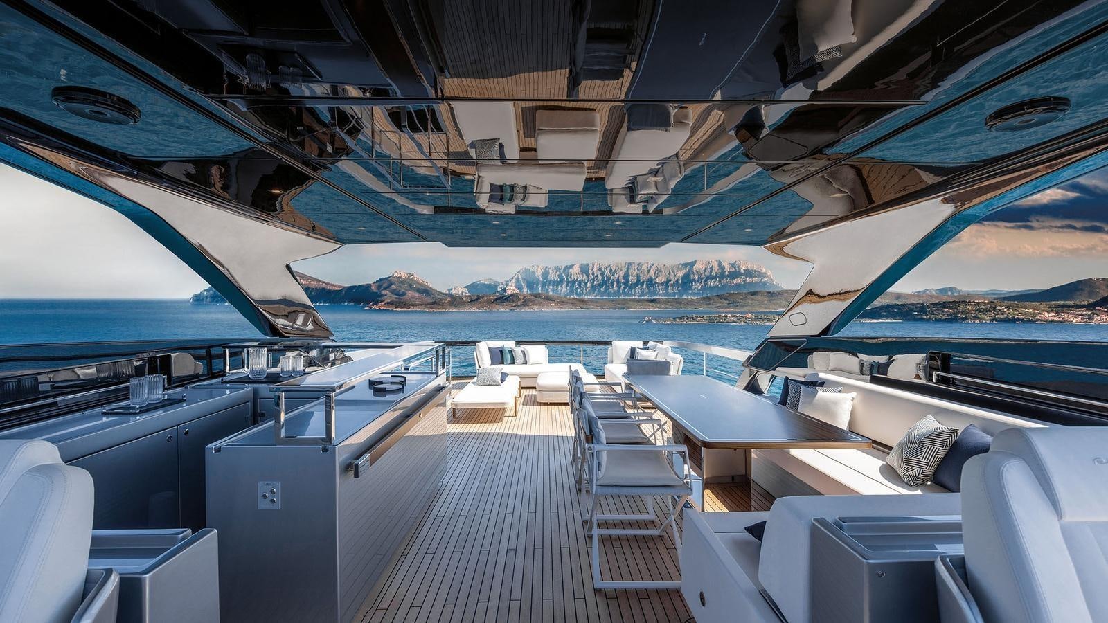 a deck of a boat aboard THREE GRACES Yacht for Sale