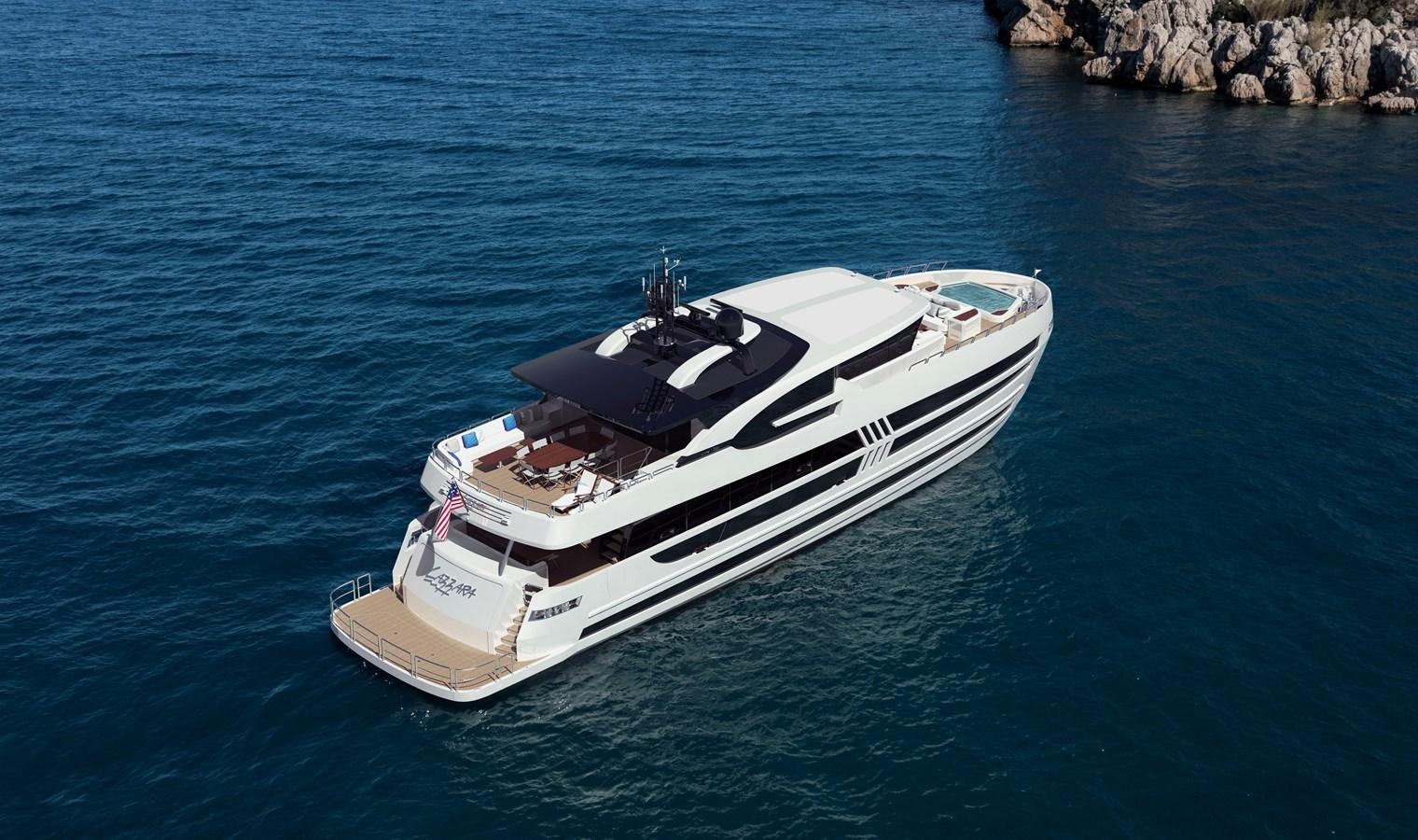 a boat in the water aboard UHV 87 Yacht for Sale