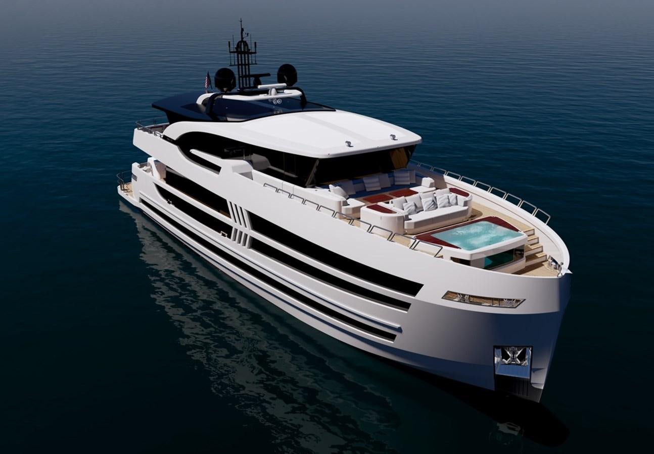 a boat on the water aboard UHV 87 Yacht for Sale