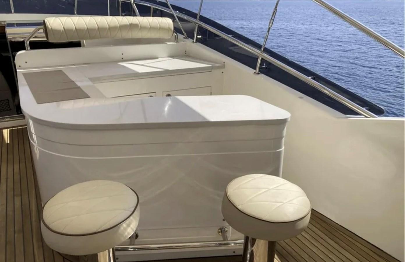 a boat on a deck aboard NIKE III Yacht for Sale