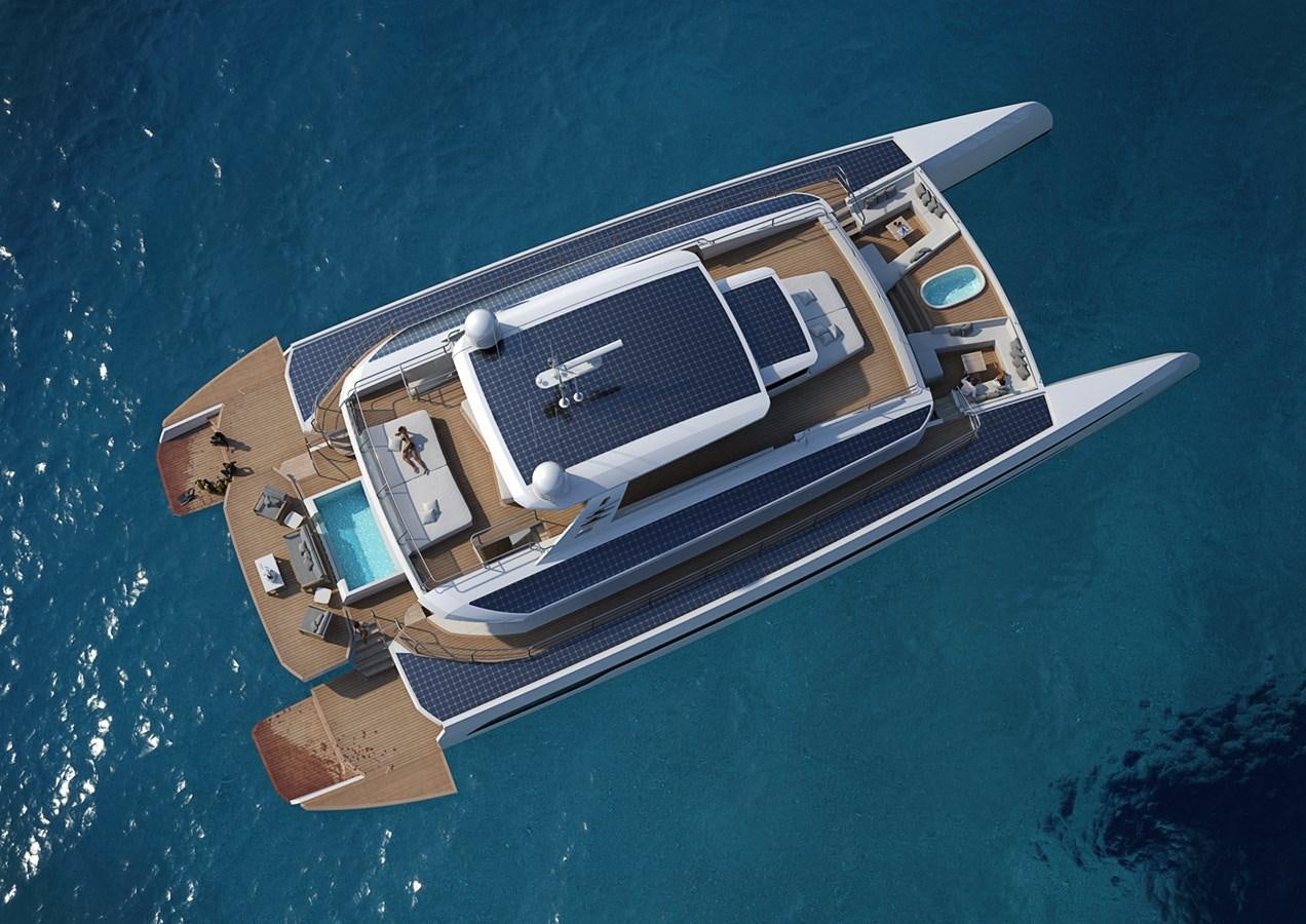 a satellite in the ocean aboard ECO  112 POWER Yacht for Sale