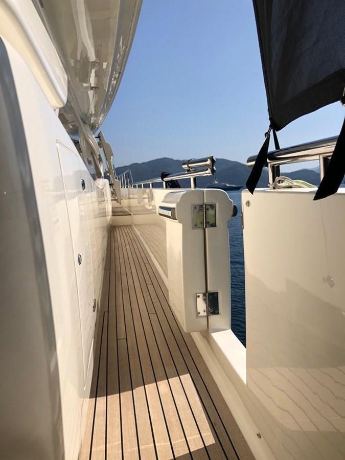 a boat on a body of water aboard CY Yacht for Sale