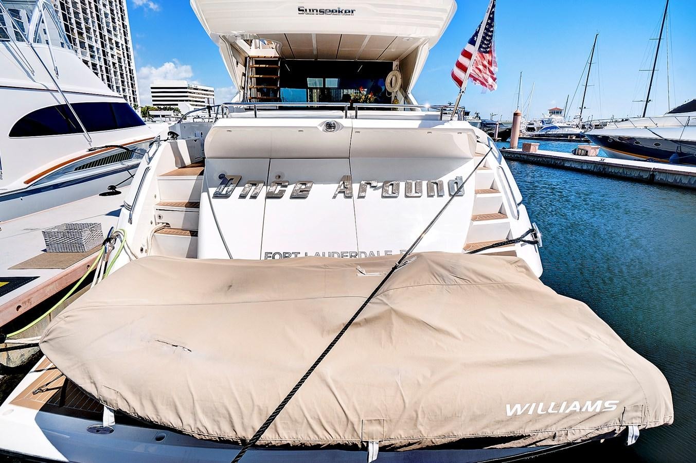 a boat on the water aboard ONCE AROUND Yacht for Sale