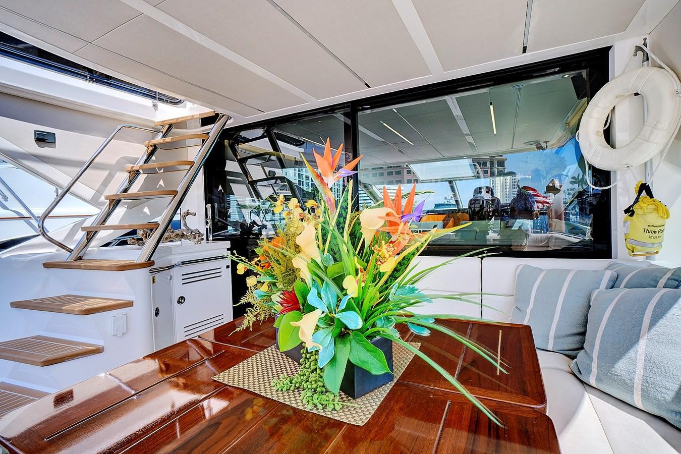 a plant in a room aboard ONCE AROUND Yacht for Sale