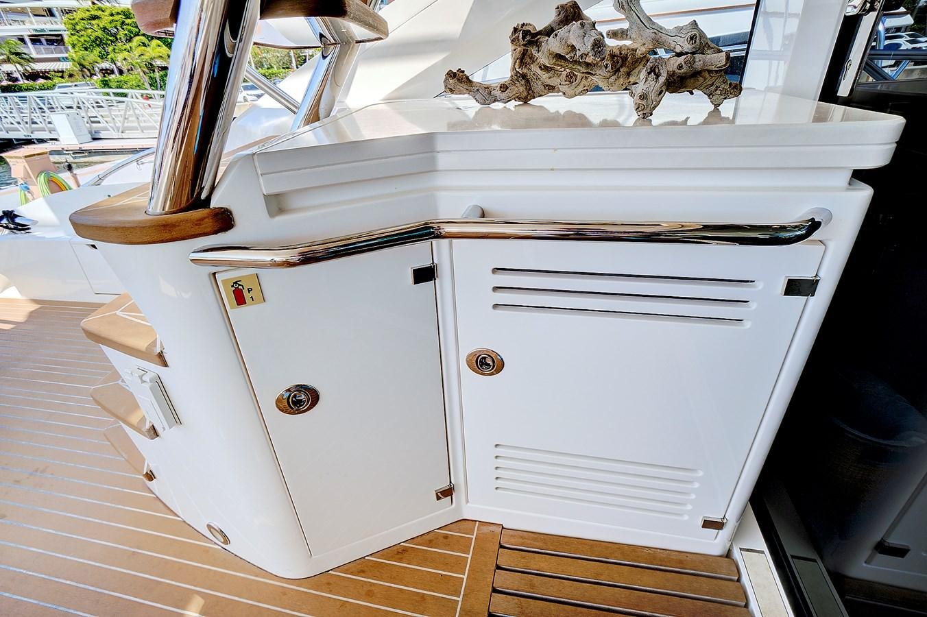 a white rectangular object with a black handle aboard ONCE AROUND Yacht for Sale
