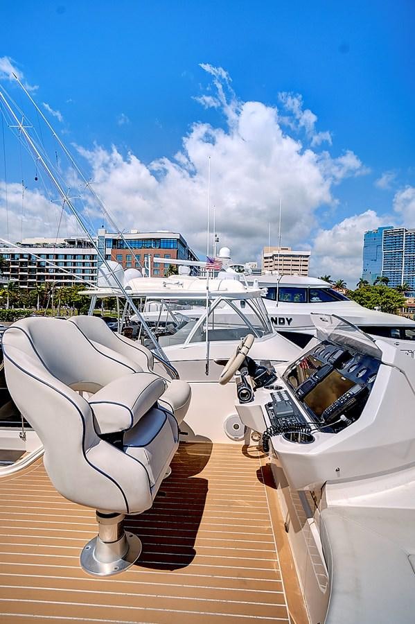 a row of white yachts aboard ONCE AROUND Yacht for Sale