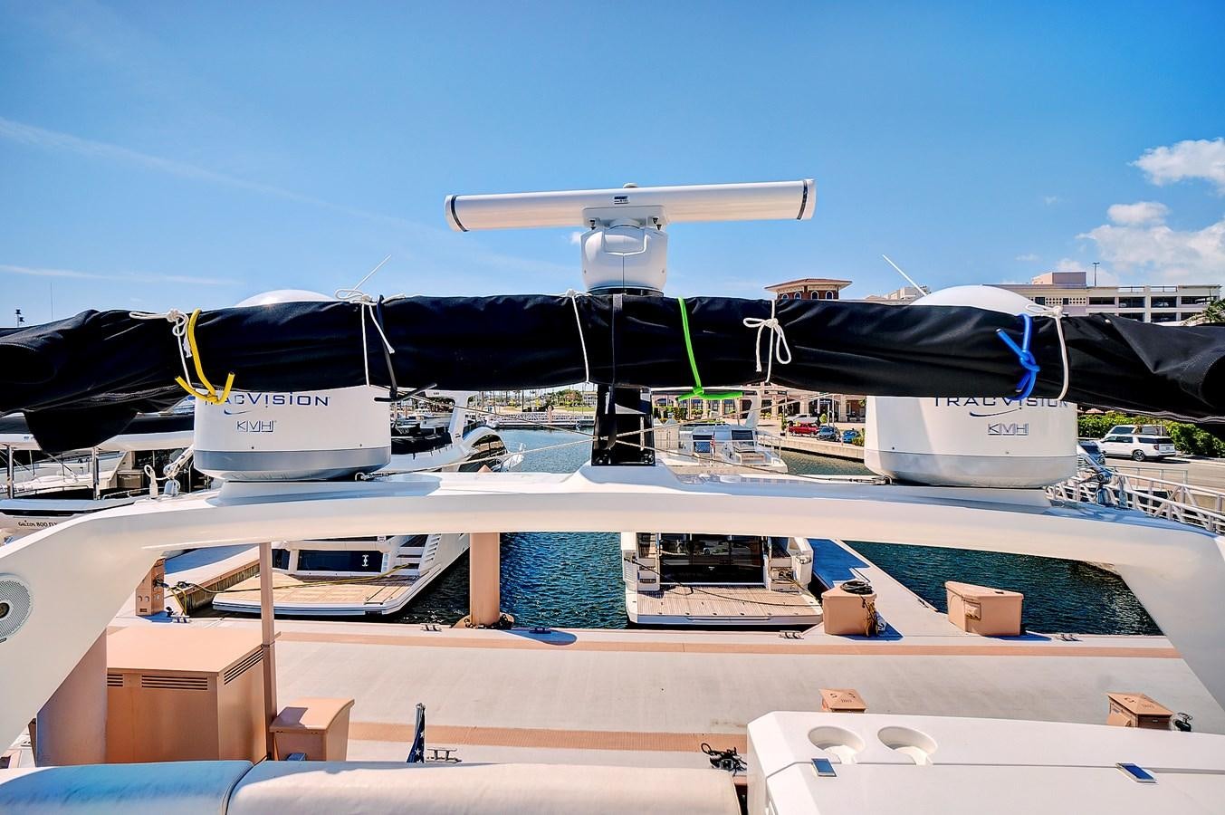 a model of a space shuttle on a launch pad aboard ONCE AROUND Yacht for Sale