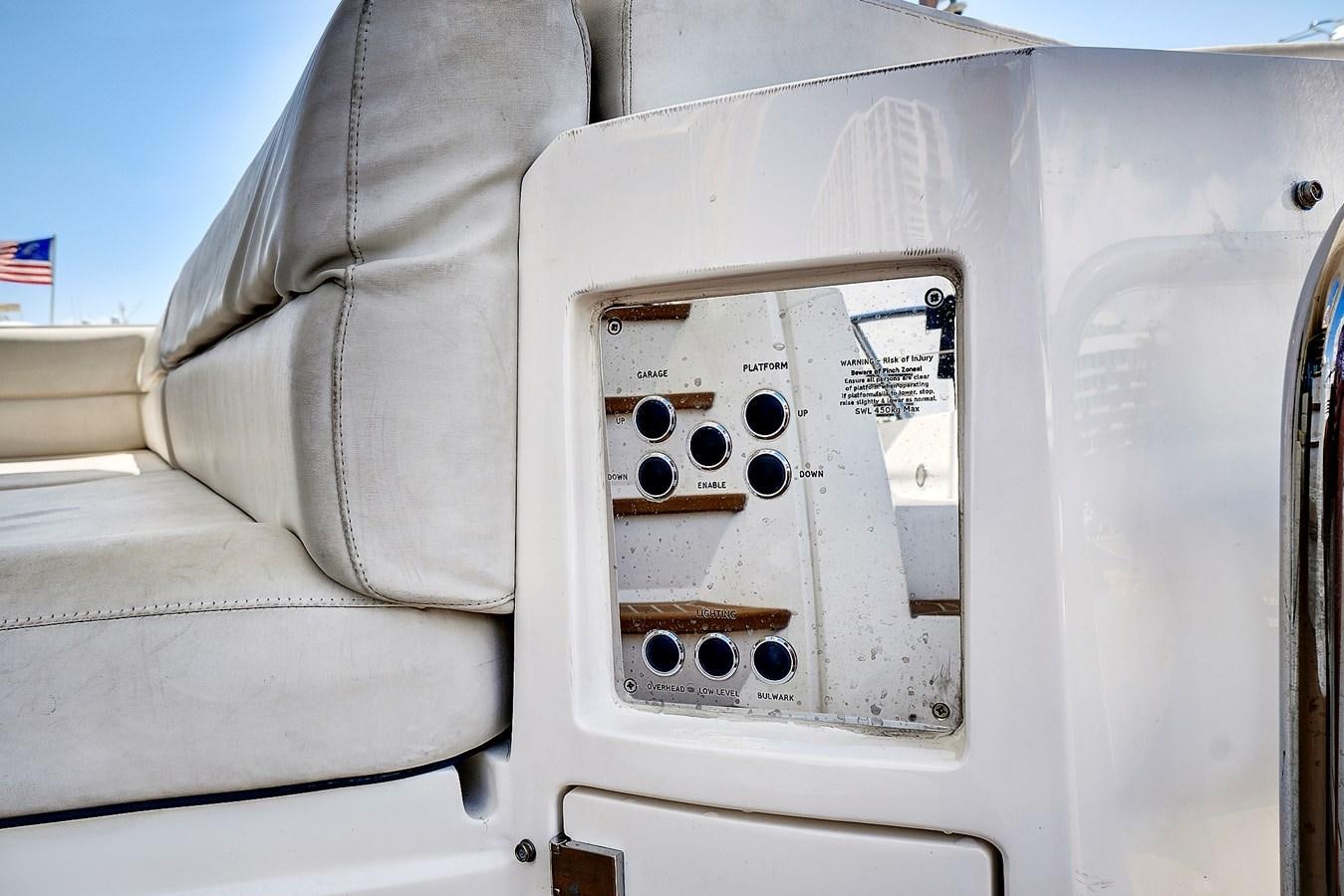 a white machine with black dots aboard ONCE AROUND Yacht for Sale