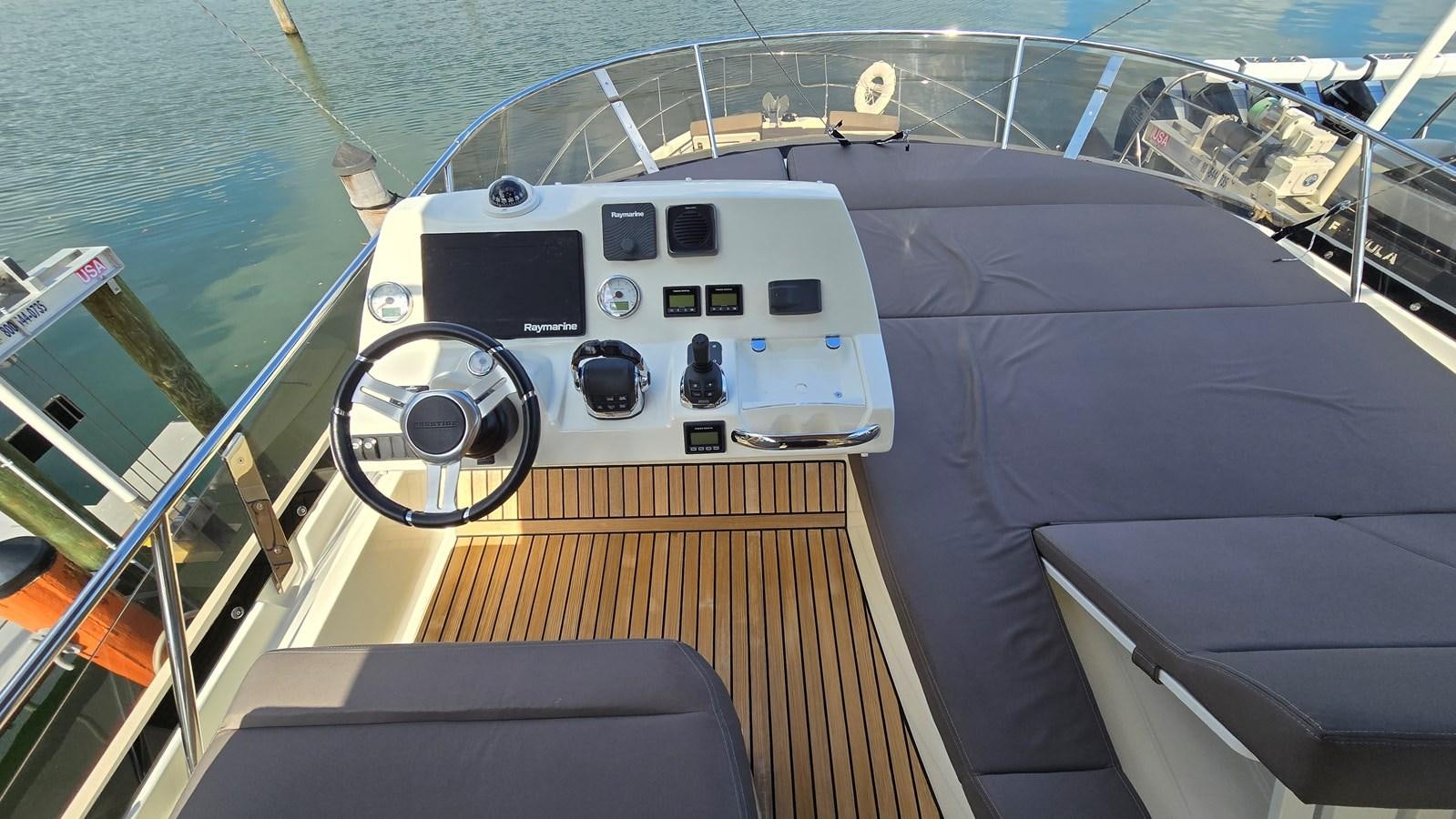 the front of a boat aboard OPUS ONE Yacht for Sale