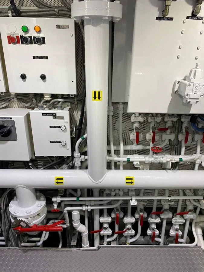 a close-up of a machine aboard BUCKPASSER Yacht for Sale