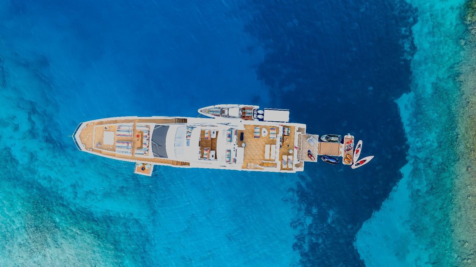 a satellite in the ocean aboard AFRICA ONE Yacht for Sale