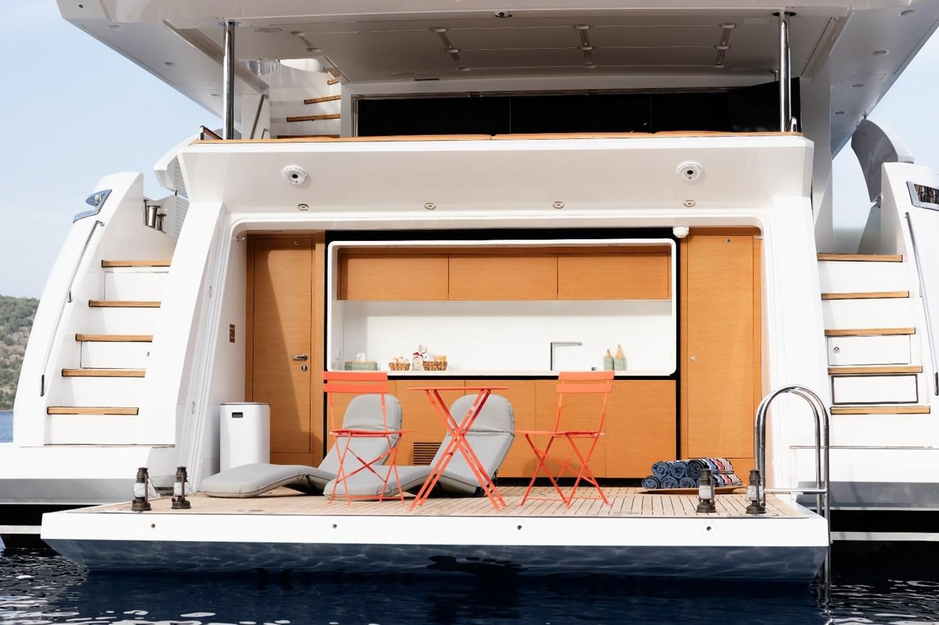 a boat with a ladder aboard AFRICA ONE Yacht for Sale