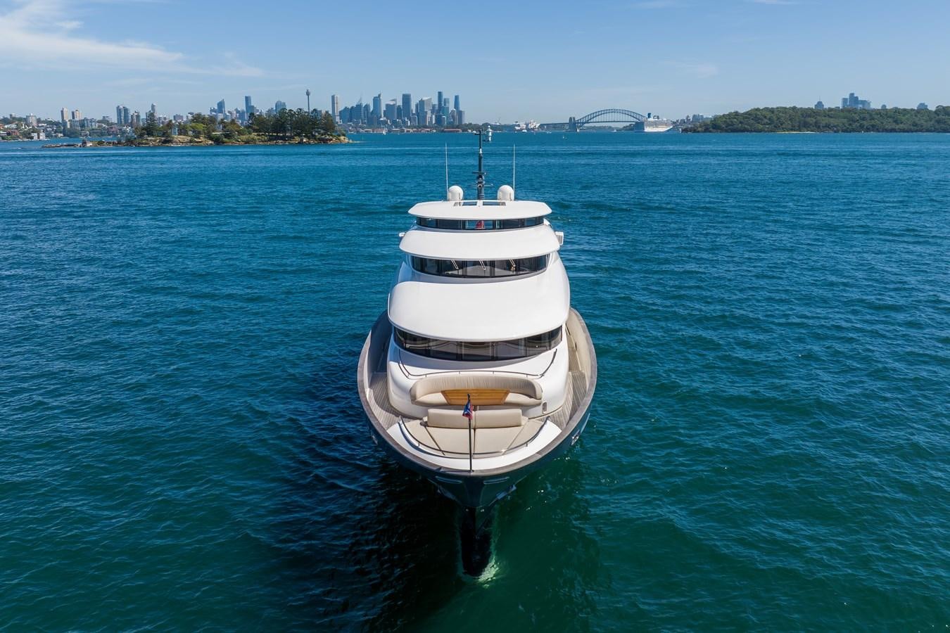 a boat in the water aboard DOMUS Yacht for Sale