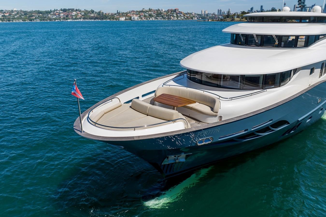 a boat on the water aboard DOMUS Yacht for Sale