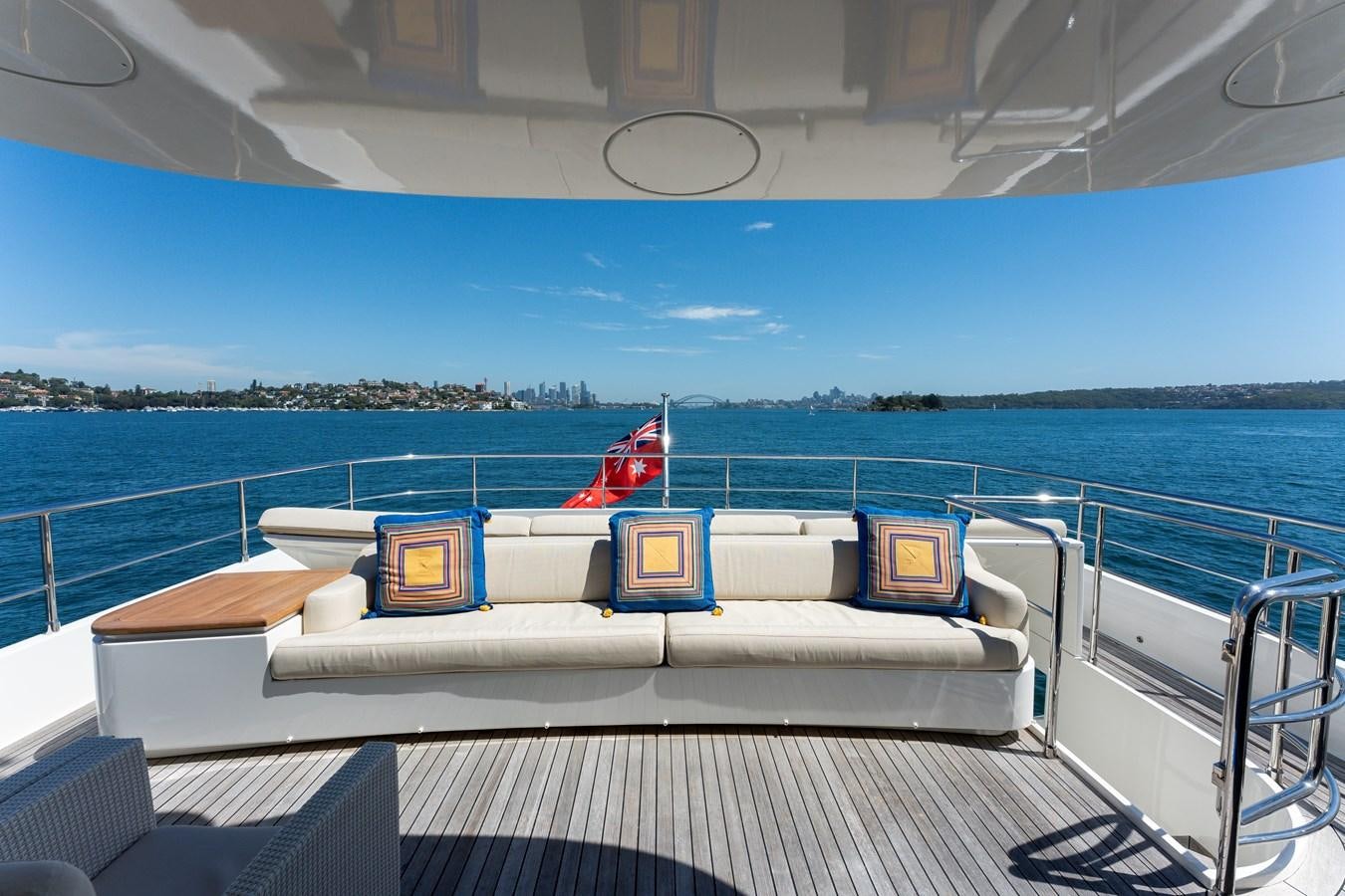a boat on the water aboard DOMUS Yacht for Sale
