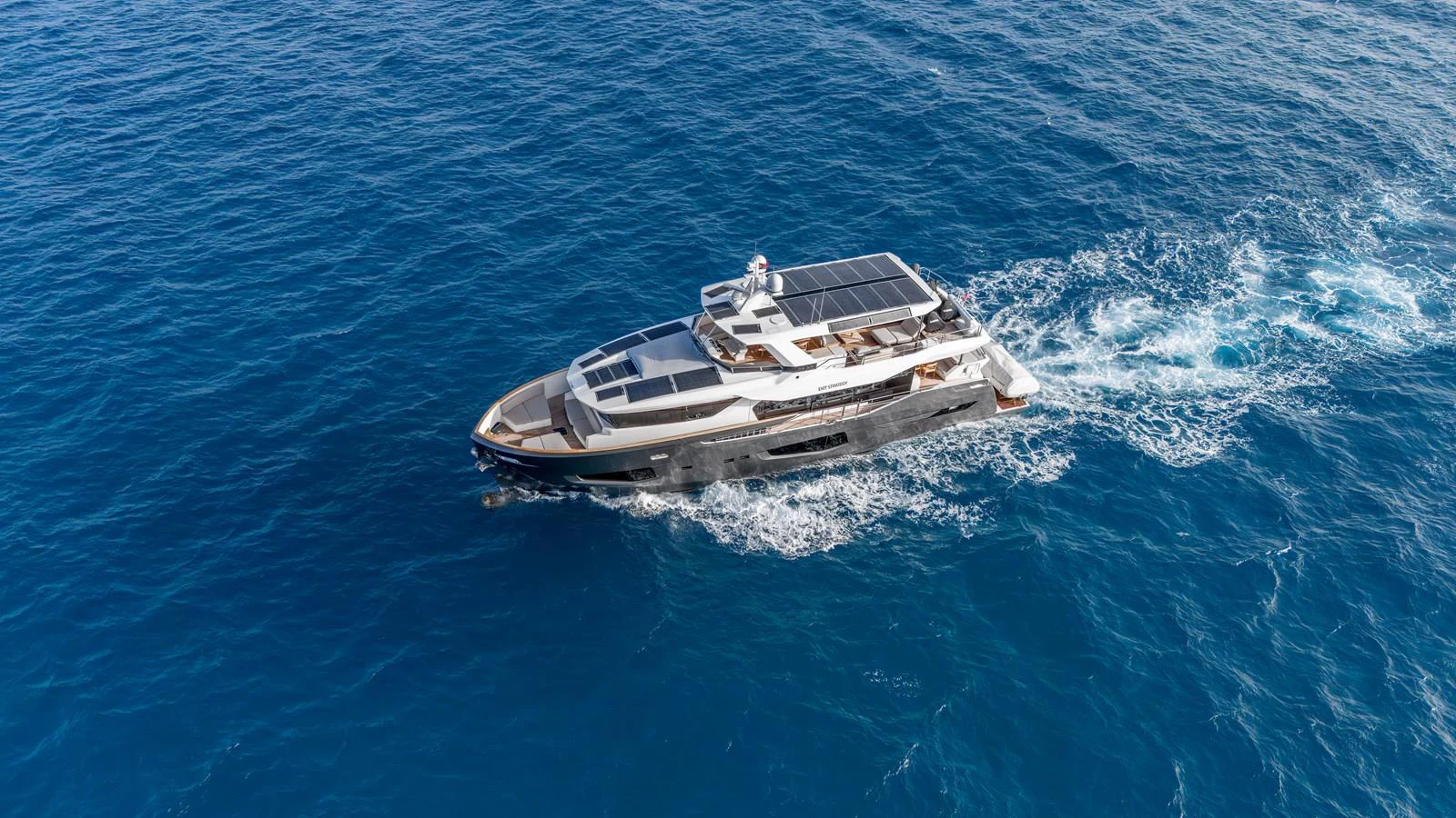a boat in the water aboard EXIT STRATEGY Yacht for Sale