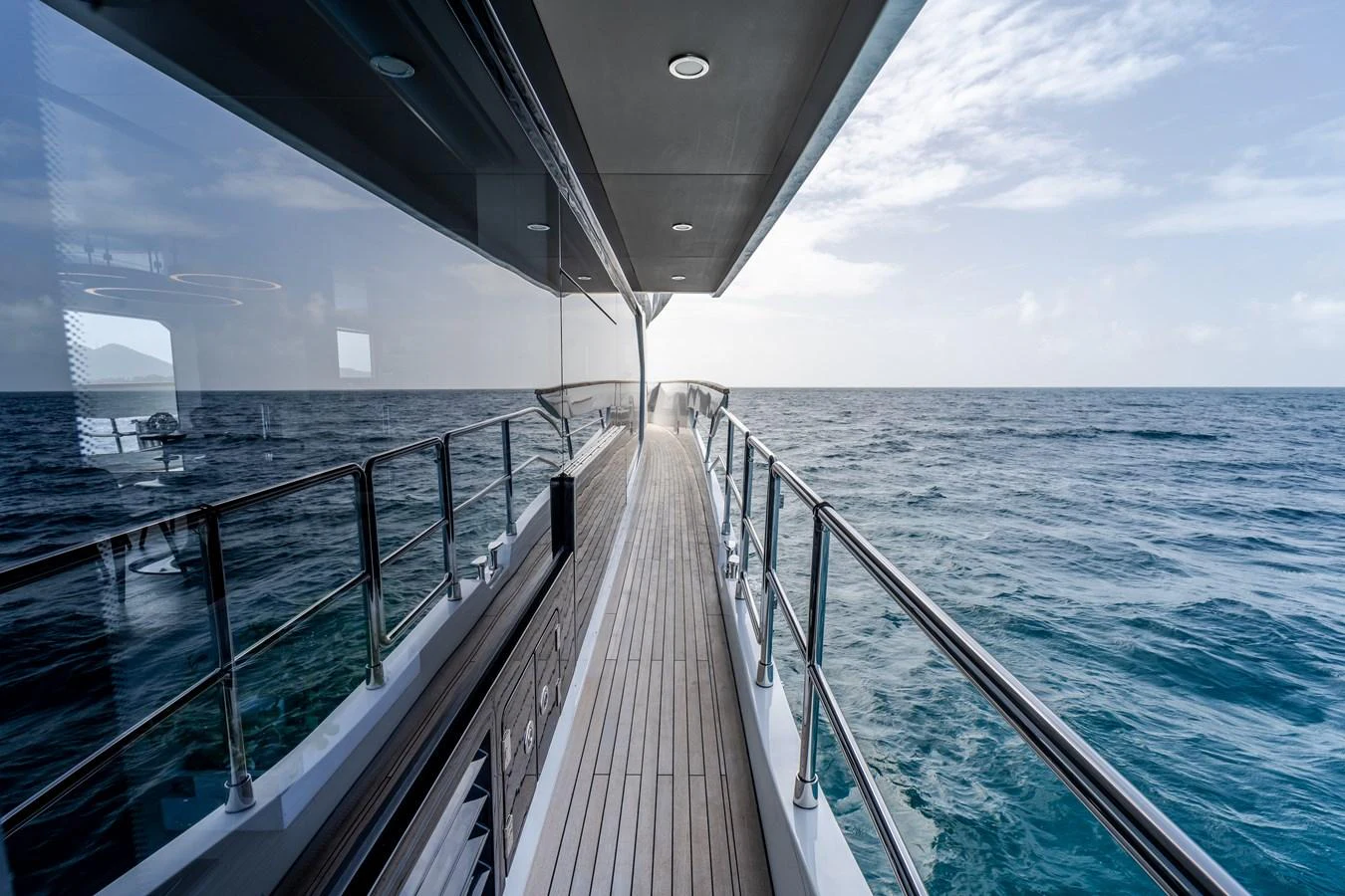 a deck of a boat aboard EXIT STRATEGY Yacht for Sale