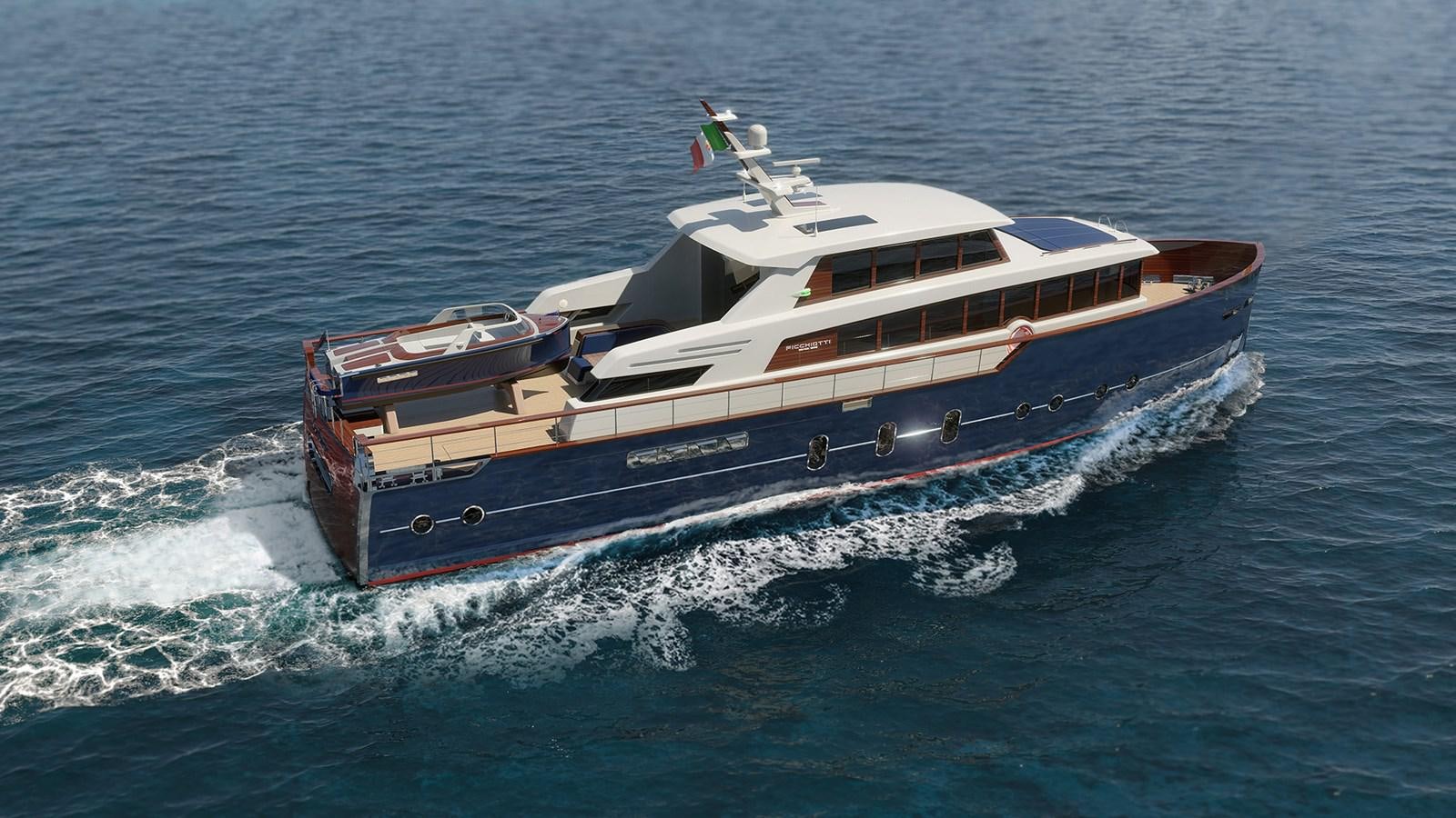 a boat on the water aboard GENTLEMAN 24M Yacht for Sale
