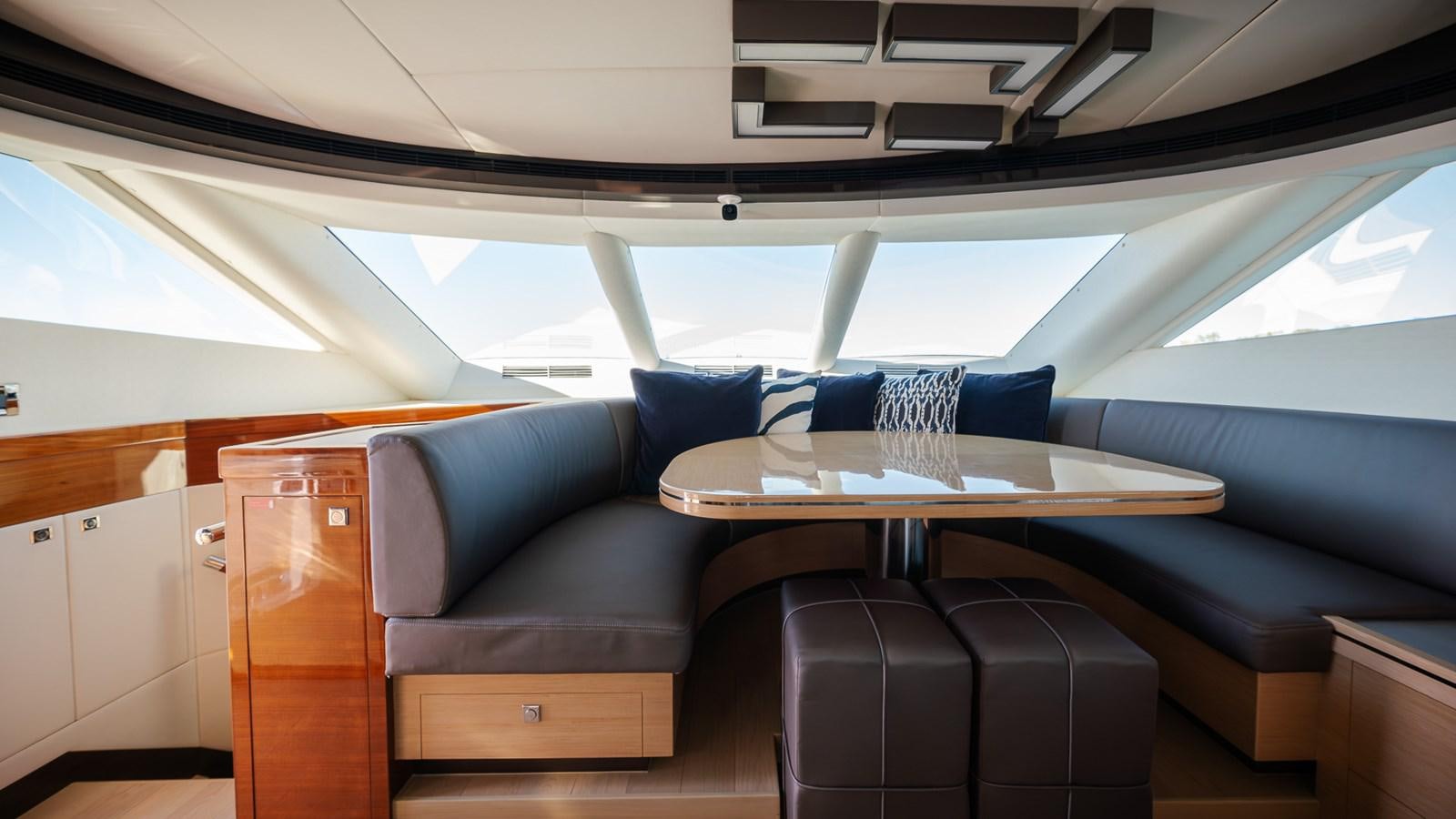 inside of a car aboard OHANA Yacht for Sale