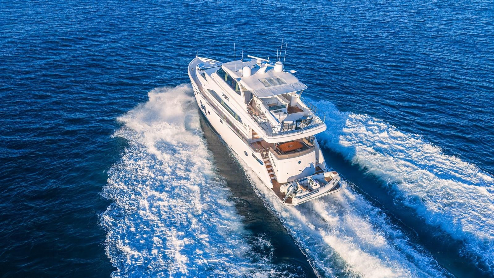 a ship on the water aboard OHANA Yacht for Sale