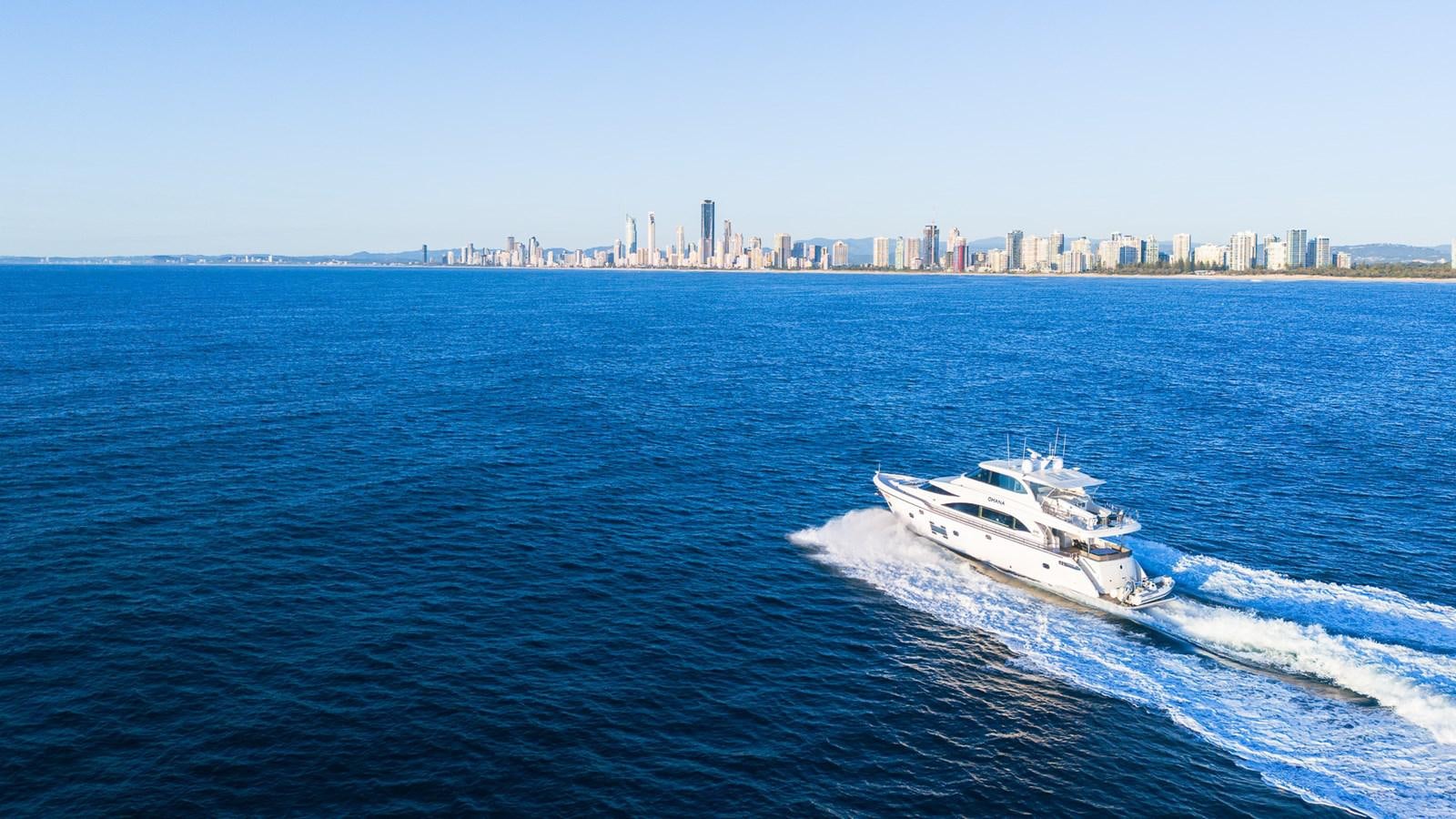 a boat on the water aboard OHANA Yacht for Sale