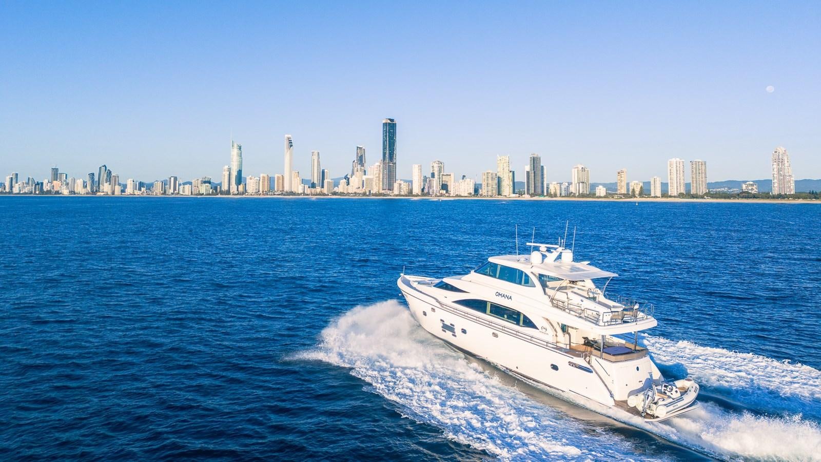 a boat on the water aboard OHANA Yacht for Sale