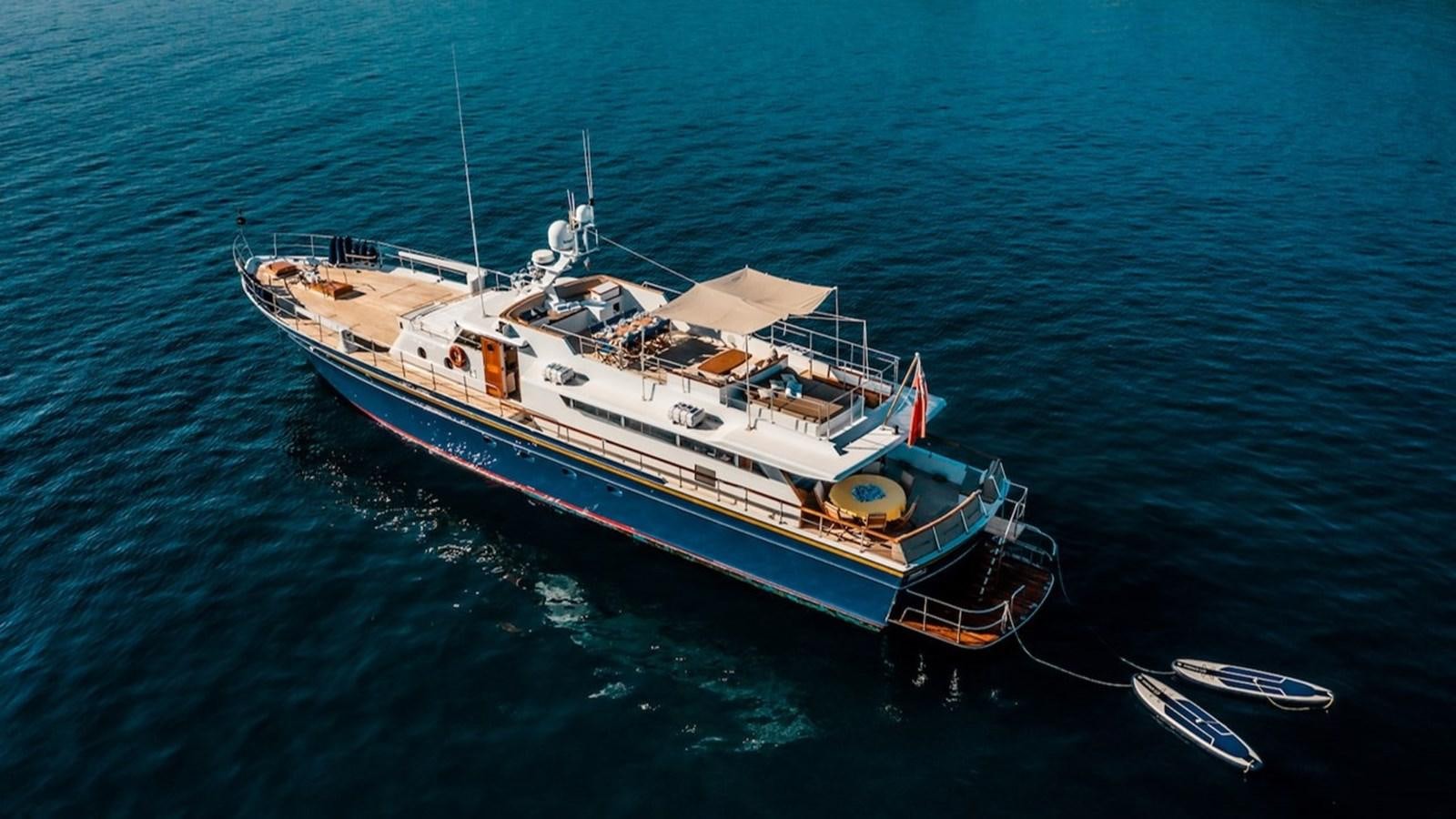 a boat in the water aboard CHANTELLA Yacht for Sale
