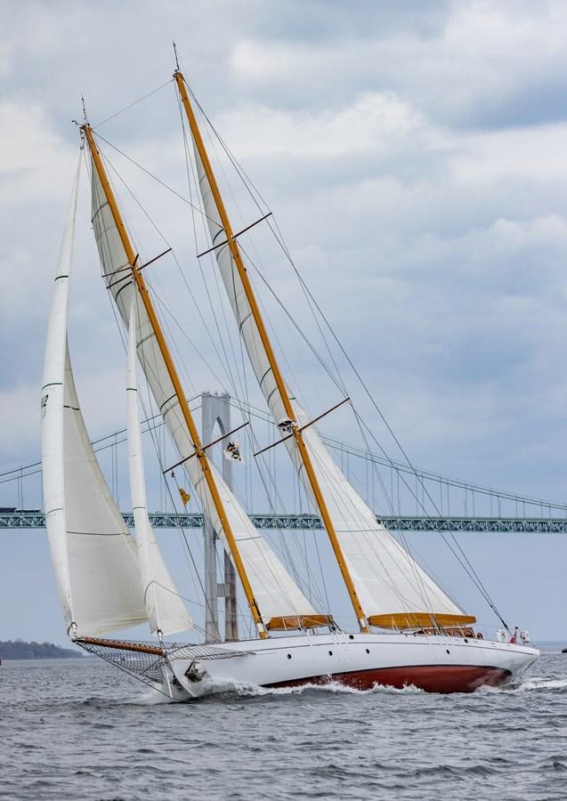a sailboat on the water aboard HERMITAGE Yacht for Sale