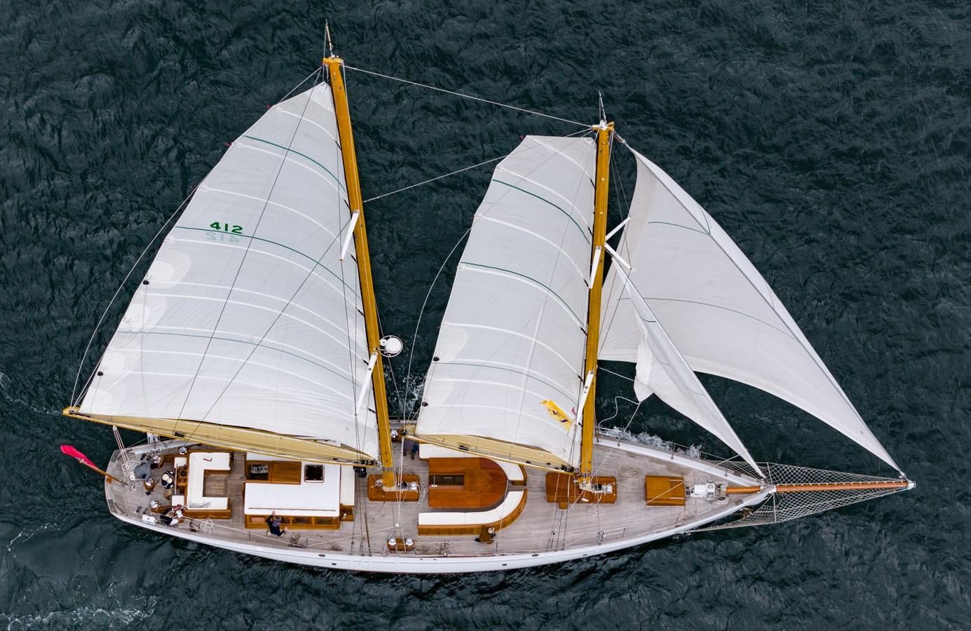 a sailboat on the water aboard HERMITAGE Yacht for Sale