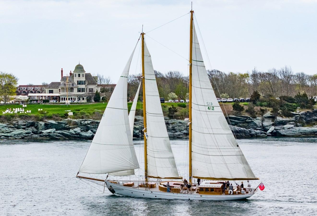 a sailboat on the water aboard HERMITAGE Yacht for Sale