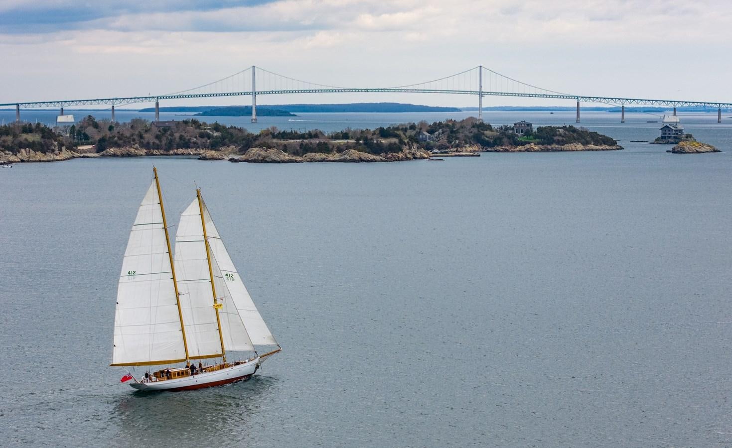 a sailboat in the water aboard HERMITAGE Yacht for Sale