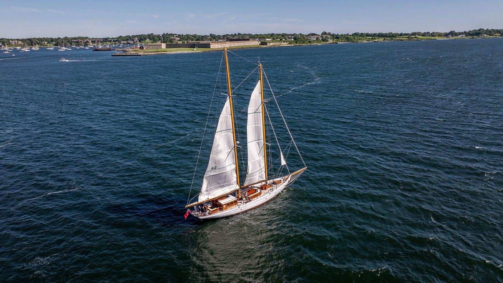 a sailboat on the water aboard HERMITAGE Yacht for Sale