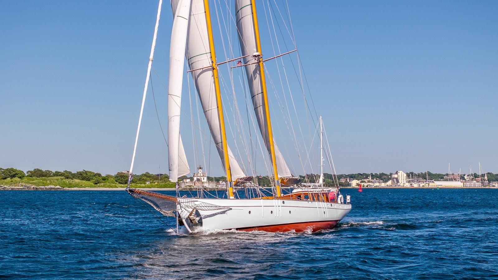 a sailboat on the water aboard HERMITAGE Yacht for Sale