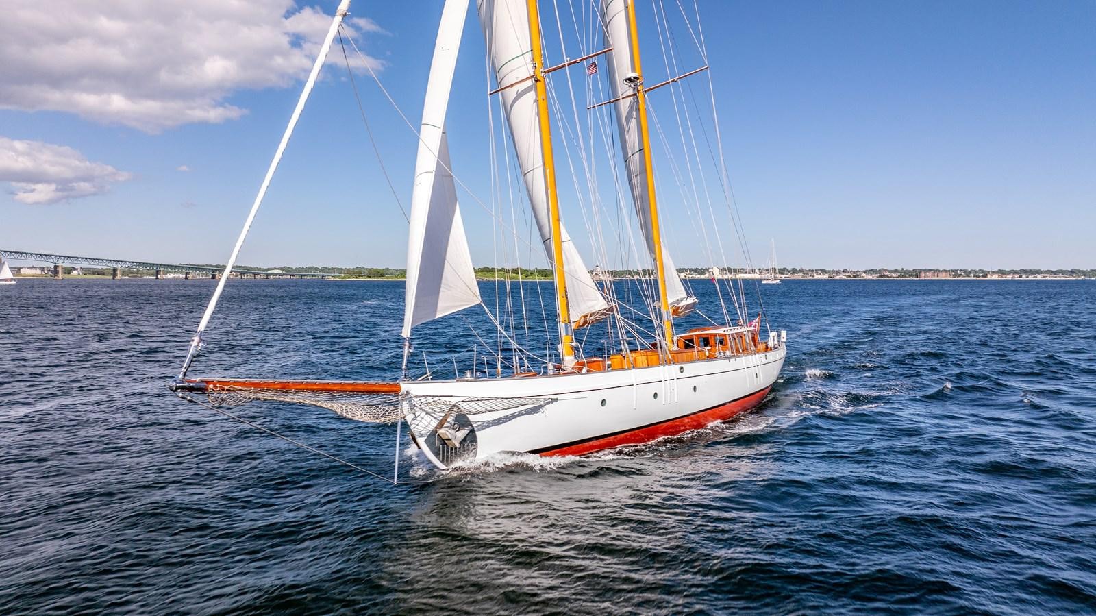 a sailboat on the water aboard HERMITAGE Yacht for Sale
