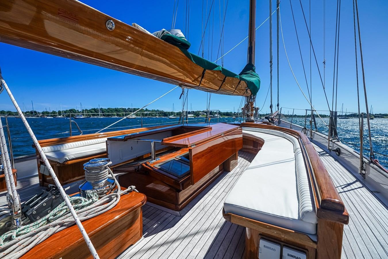 a boat on the water aboard HERMITAGE Yacht for Sale