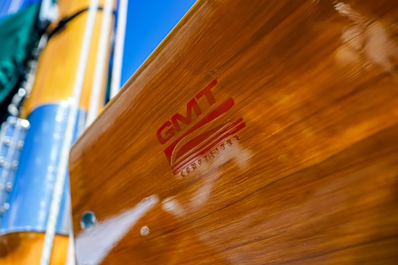 a close-up of a flag aboard HERMITAGE Yacht for Sale