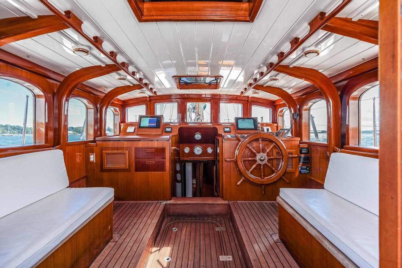 inside of a train aboard HERMITAGE Yacht for Sale