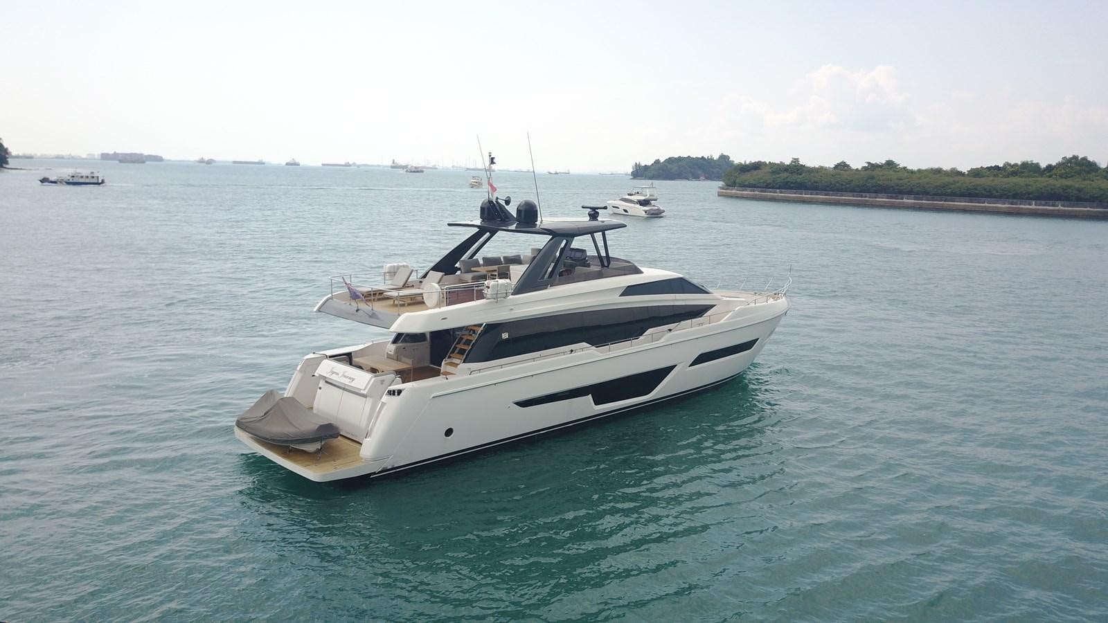 a boat in the water aboard JOYOUS JOURNEY Yacht for Sale