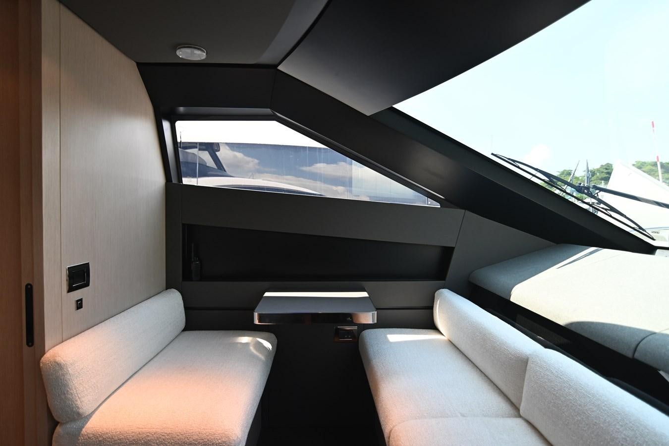 inside of a car aboard JOYOUS JOURNEY Yacht for Sale