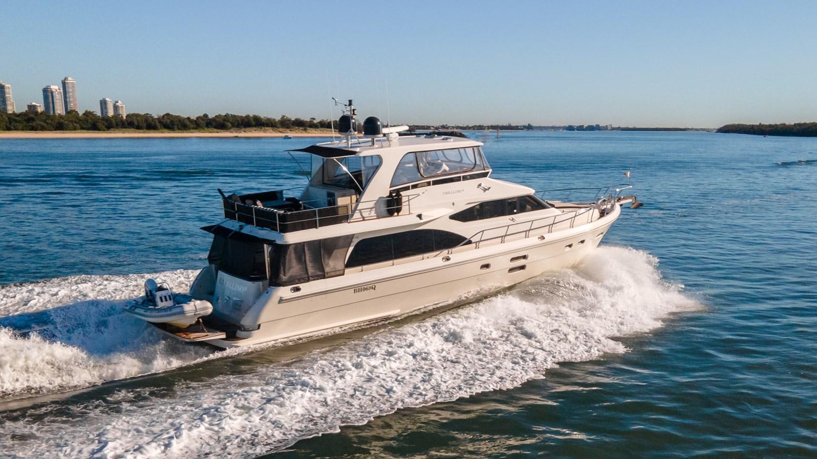 a boat on the water aboard CAVALLINO III Yacht for Sale